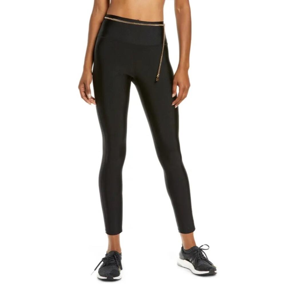 WeWoreWhat Chain High Rise Leggings Medium